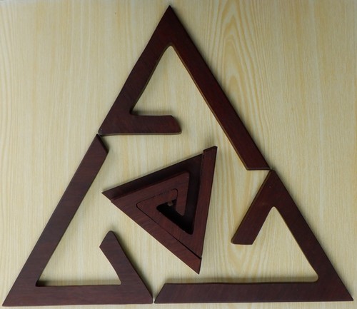 Vintage teak holz dreieck form - vintage,
