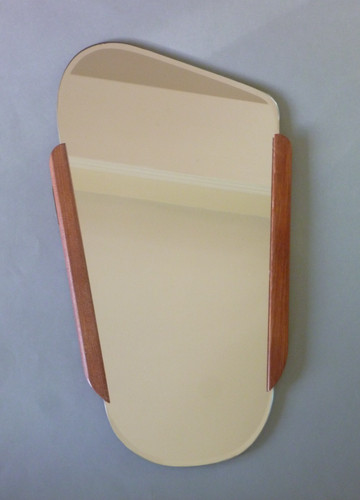 Retro teak wandspiegel - -, clark